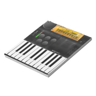 Electronic keyboard notepad