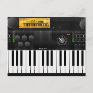 Electronic Keyboard Postcard