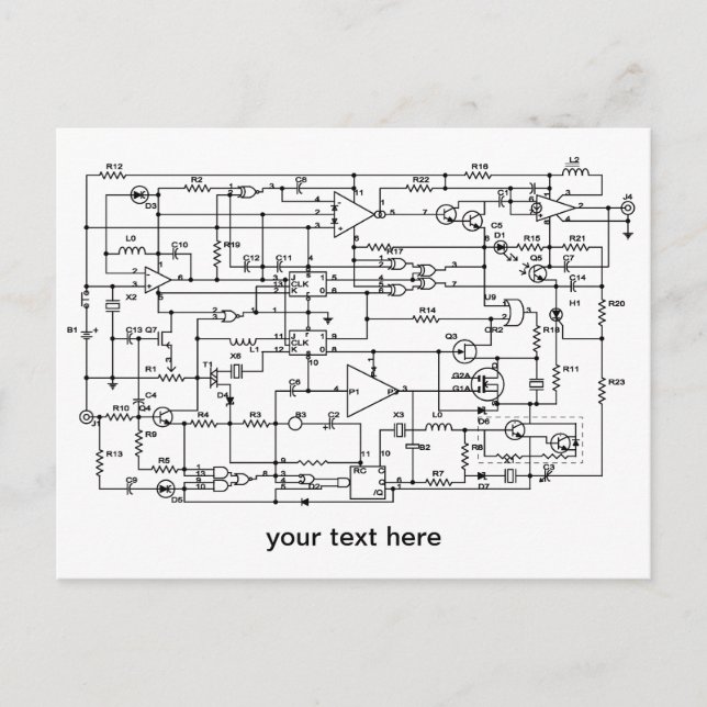 electronic project postcard (Front)