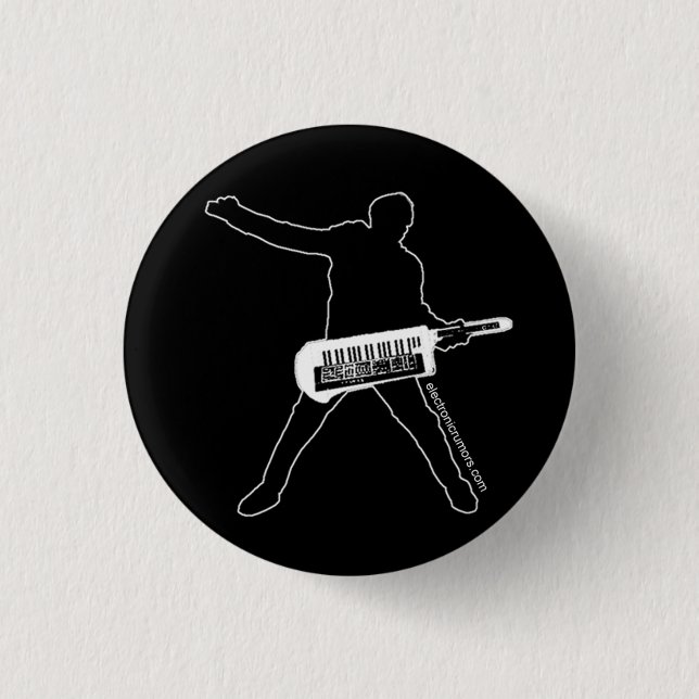 Electronic Rumours: Keytar Axe-Man, All 1 Inch Round Button (Front)