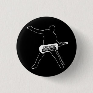 Electronic Rumours: Keytar Axe-Man, All 1 Inch Round Button