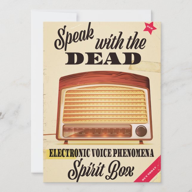 Electronic voice phenomenon Ghost hunting Ad. (Front)