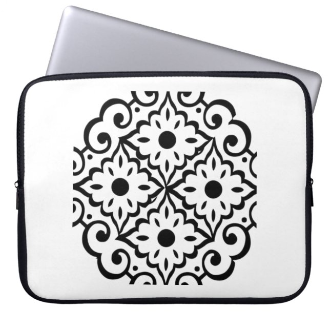 Electronics Bag Minimalist Moroccan Geometric Lapt (Front)