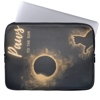 Electronics Bag Paws to the Sun Celestial Cat Art