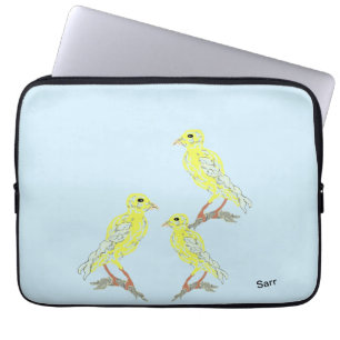 Electronics Bag : Peaceful Day Singing Canaries