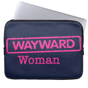 Electronics Bag with Pink Wayward Woman Logo 