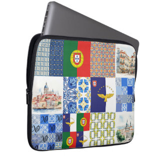Electronics Bag with Portugal Flag and Azores Flag