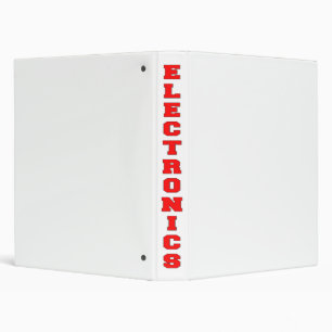 Electronics Binder