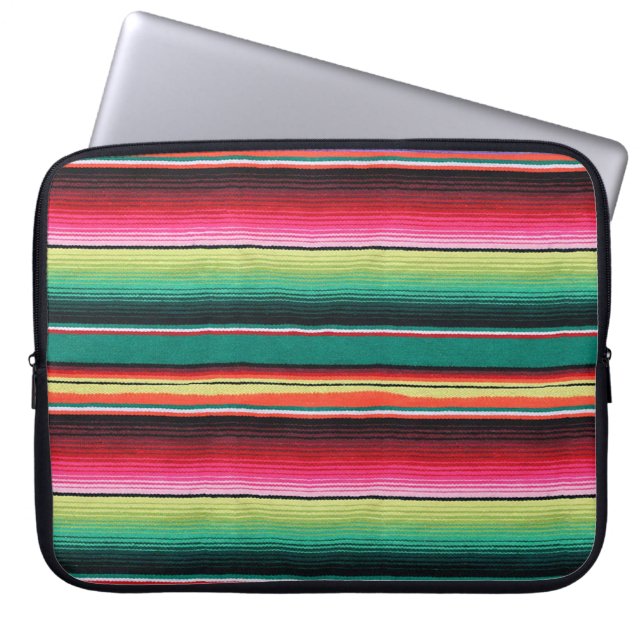 Electronics Laptop Bag with Serape Design (Front)
