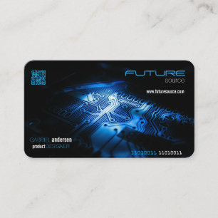 electronics qr code business card