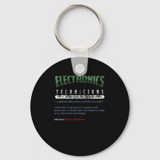Electronics Technicians Technical Gift Keychain