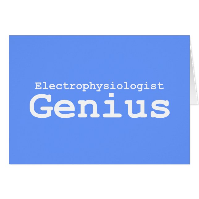 Electrophysiologiste Cadeaux de génie (Devant horizontal)