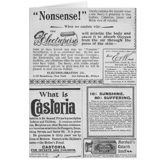 Electropoise et autres annonces vintage (Devant)
