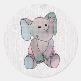 Elefant Classic Round Sticker