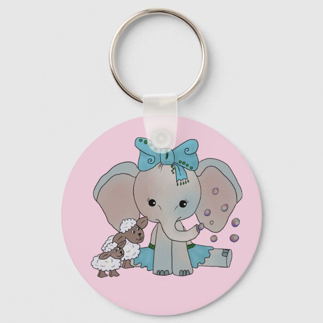 Elefant und Lämmer Keychain (Front)