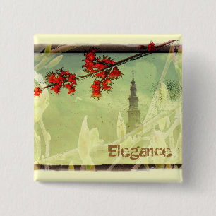 Elegance 2 Inch Square Button