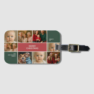 elegance big family personalized Photo collage Luggage Tag