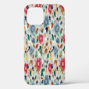 Elegance Blooms: Floral Vintage Background iPhone 12 Case
