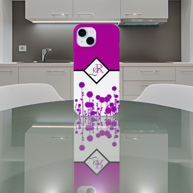 Elegance Blooms: Personalized Monogram Case-Mate iPhone Case (Creator Uploaded)