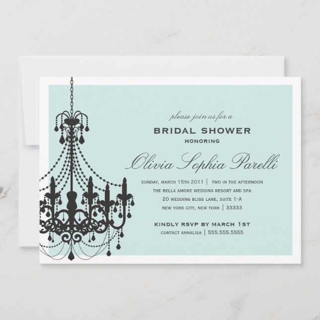 ELEGANCE | BRIDAL SHOWER INVITATION (Front)