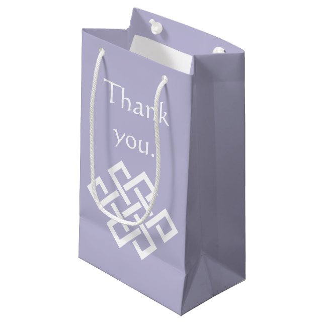 Élégance chinoise dans le sac cadeau Lavender (Devant Angle)