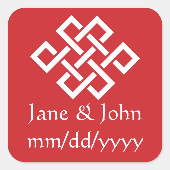 Élégance chinoise en Sticker cerise (Devant)