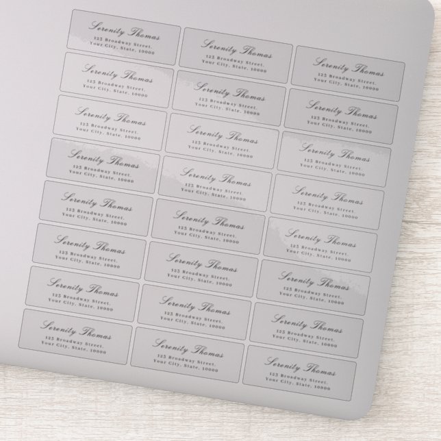Élégance classique - étiquette d'adresse de retour (Détail)