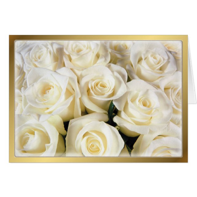 Élégance de la Rose blanche (Devant horizontal)