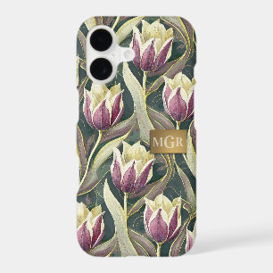 Élégance de Tulipe Violette - Botanique Art Nouvea