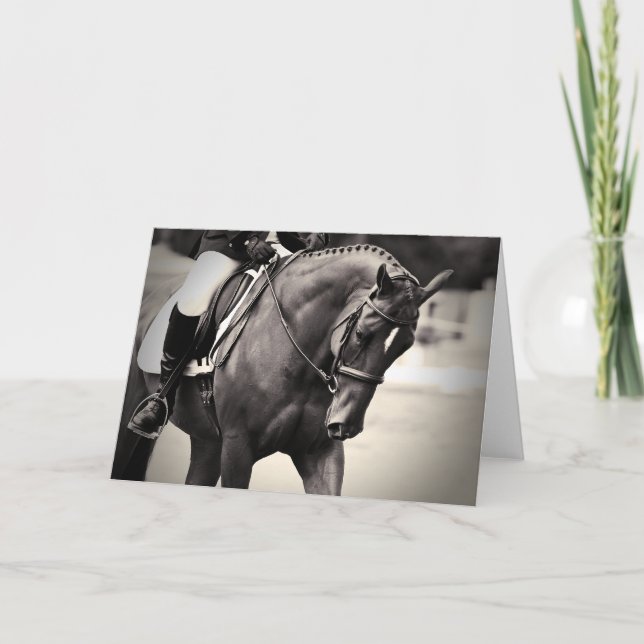 Elegance - Dressage Horse Card (Front)