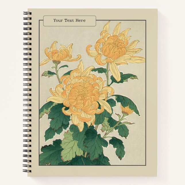 Élégance du Japon : Le Carnet de Chrysanthemum (Devant)