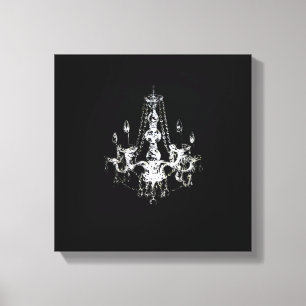 Élégance du lustre - Toile enveloppée