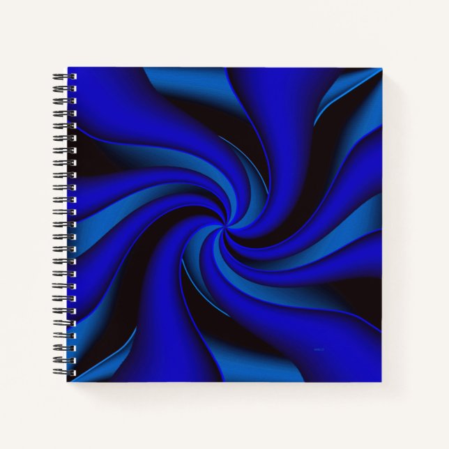 Elegance en bleu.... notebook (Front)