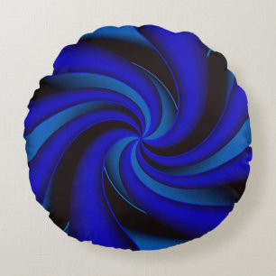 Elegance en bleu.... round pillow