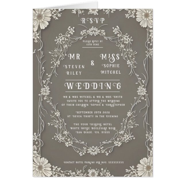 Élégance en fleur (Devant)