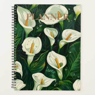 Élégance en fleur : Calla Lily-Designed Planner