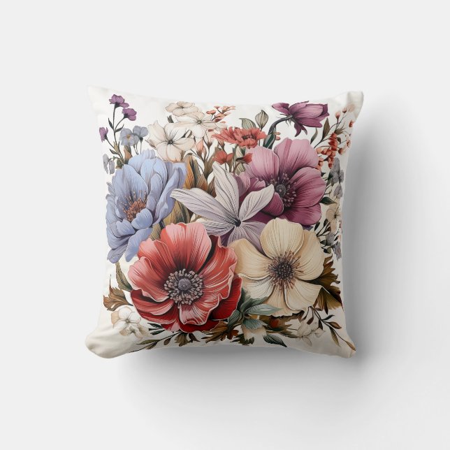 🌼 Élégance En Floraison 🌼 Oreiller (Recto)