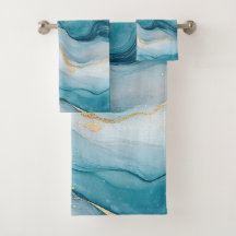 Élégance en marbre émeraude et or