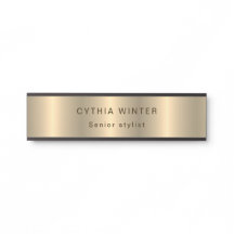 Elegance Engraved Brushed Gold Professional