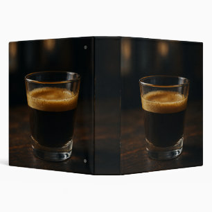 Élégance Espresso foncé Classeur à thème café