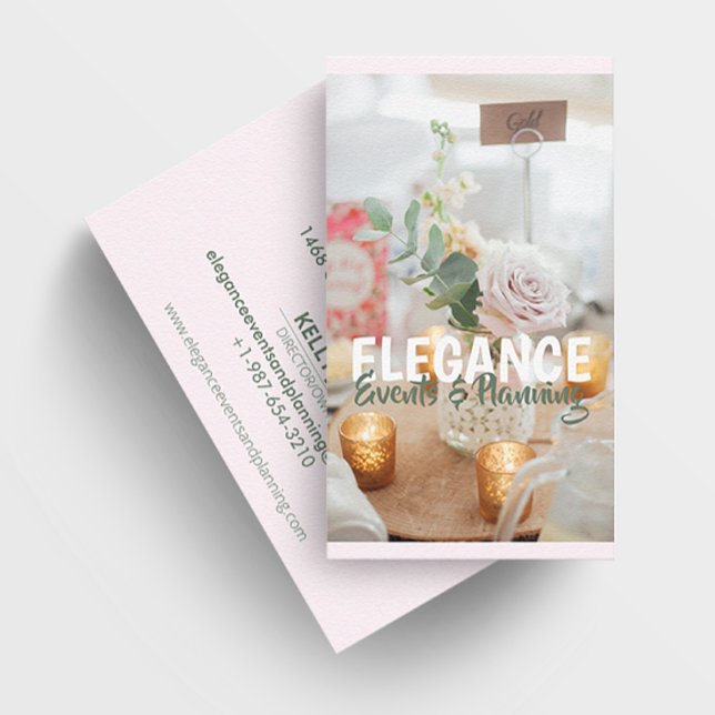 Elegance Events & Planning Carte de visite (Créateur téléchargé)