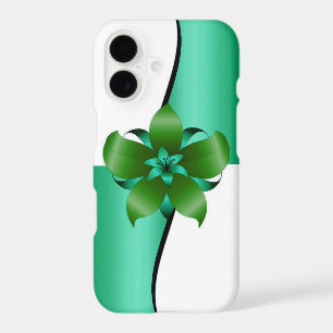 Elegance Floral Design in Green and White