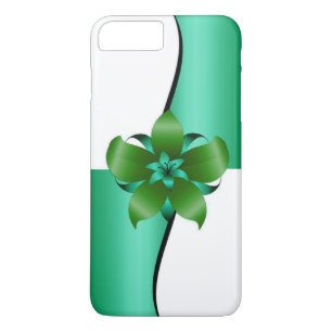 Elegance Floral Design in Green and White Case-Mate iPhone Case