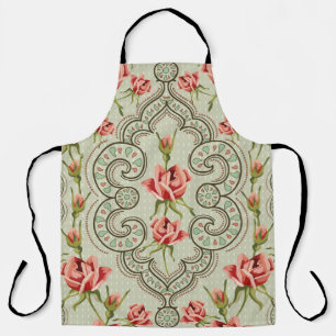 Elegance Floral: Vintage Seamless Background. Apron