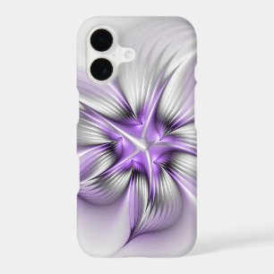 Élégance florale Art fractal violet abstrait moder