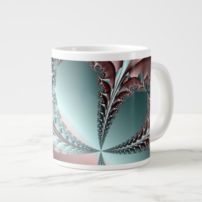Elegance Fractal Large Coffee Mug (Front Right)