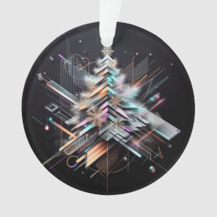Élégance futuriste Ornement de Noël