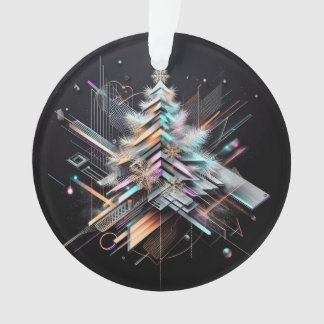 Élégance futuriste Ornement de Noël