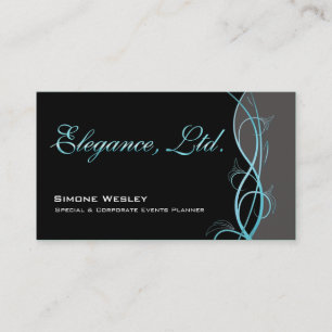 Elegance Gala Events Planner Coordinator Business Card