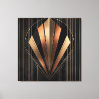 Élégance Géométrique Métallique Art Déco